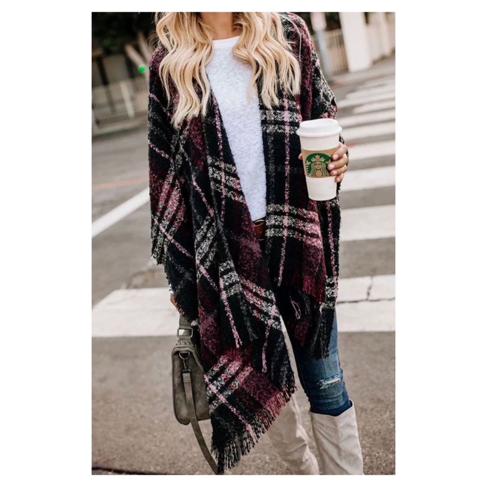 The Elyse Fringed Blanket Scarf